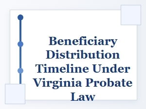 Timeline for Beneficiary Distributions in Virginia