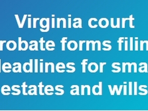 Virginia Probate Deadlines for Small Estates